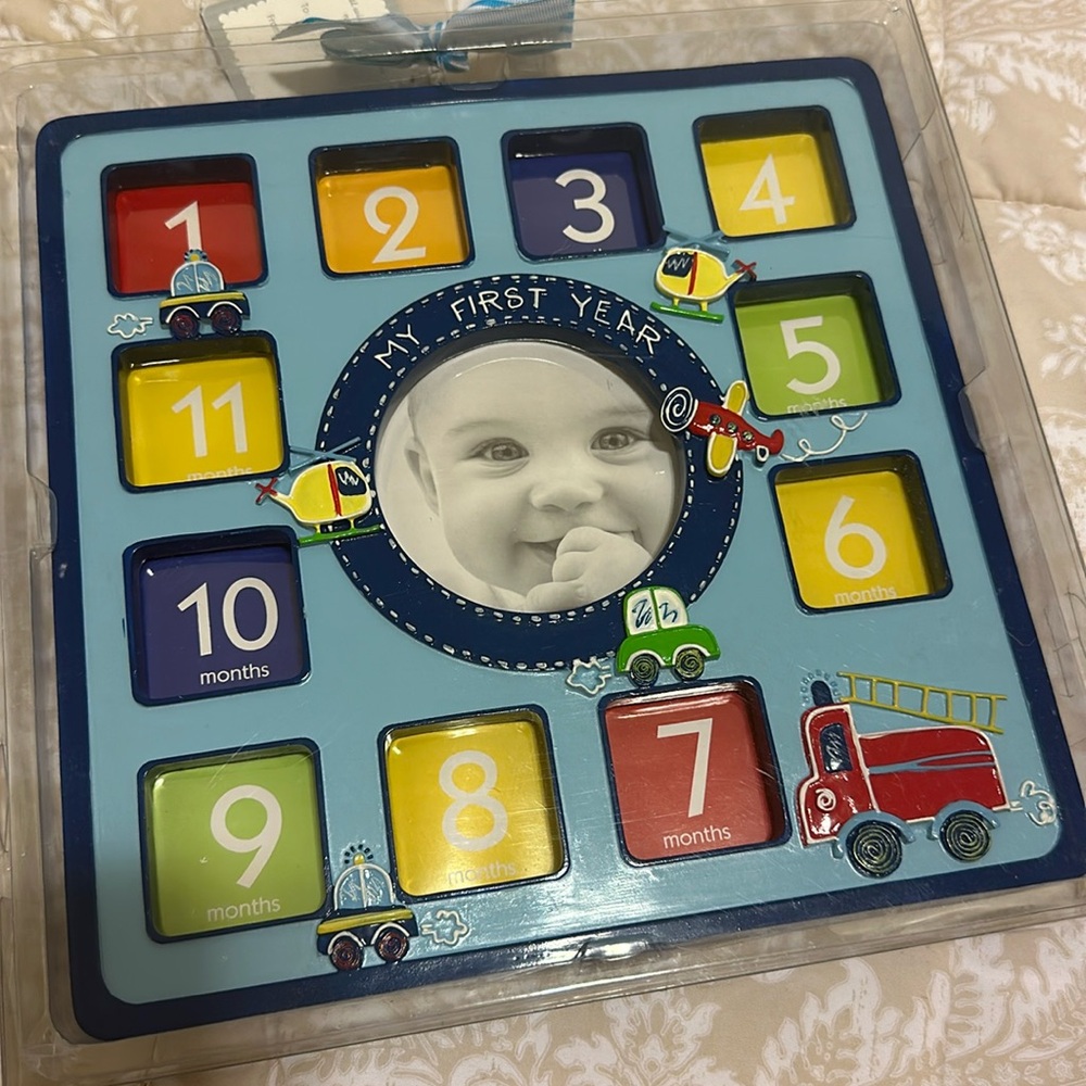 Colorful “My First Year” Photo Frame for Kids
